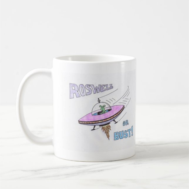 ROSWELL oder BANKROTT! Tasse (Links)
