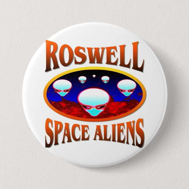 Roswell Raum-alien Button (Vorderseite)