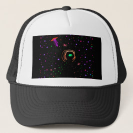 Roswell Red UFO Spacewalk - Baseball Hat Truckerkappe