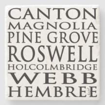 Roswell, Straßen, Georgien, Untersetzer