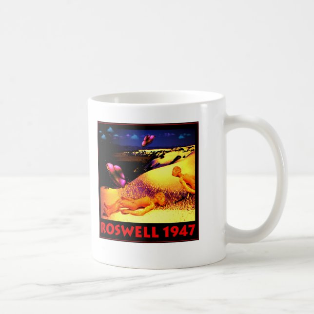 Roswell UFO-Abbruch 1947 Tasse (Rechts)