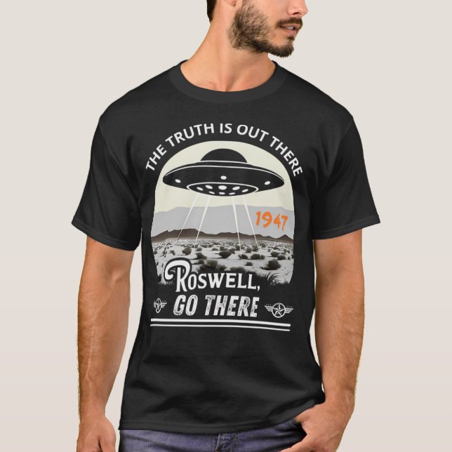 Roswell-Vorfall-Ufo-Absturz oder Abdeckung T-Shirt (Vorderseite)