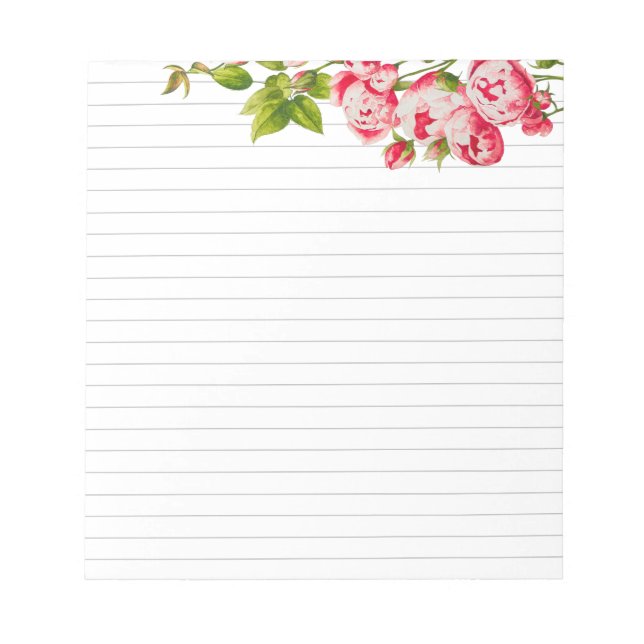 Rosy Abundance auf einem mittelgroßen Notepad Notizblock (Vorderseite)