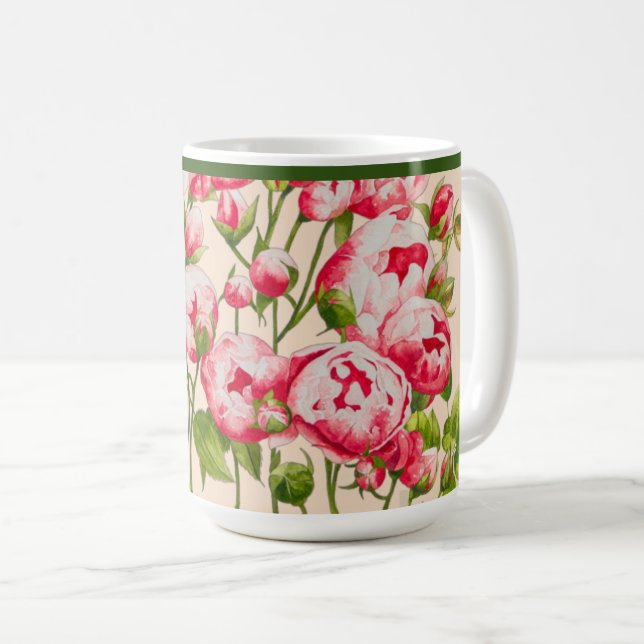 Rosy Abundance auf einer klassischen Tasse (VorderseiteRechts)