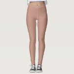 Rosy Brown Solid Schlicht Color Leggings<br><div class="desc">Erhöhen Sie Ihren Look mit diesem zeitlosen Stück. #c49382</div>