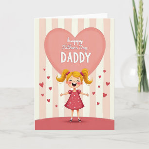 Rosy Fathers Day Freude Karte