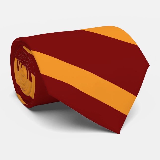 Rosy Gold Streifen  Krawatte (Gerollt)