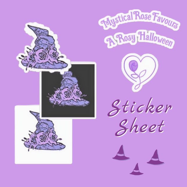 Rosy Halloween Stickers Aufkleber (A Rosy Halloween Vinyl Stickers Poster)