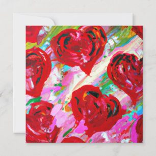Rosy Hearts Feiertagskarte