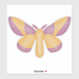 Rosy Maple Moth Sticker