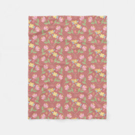Rosy Posy Nachmittag  Fleecedecke