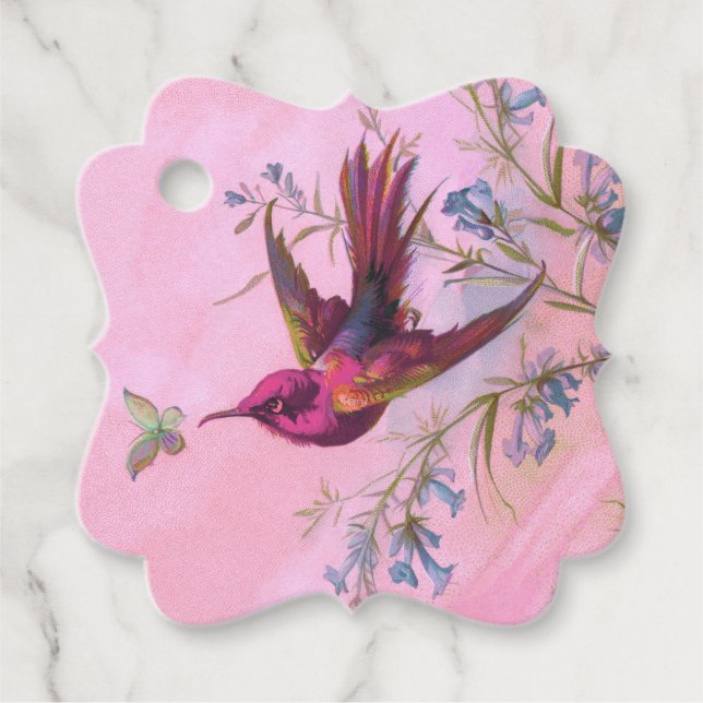 Rosy Red Hummingbird Geschenkanhänger (Vorderseite)