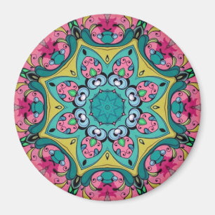 Rosy Reflektionen Mandala Magnet