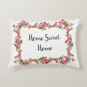 Rosy Rosa Rahmen Zuhause Sweet Vintag Style Kissen
