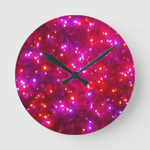 'Rosy Sparkle' Wall Clock Runde Wanduhr
