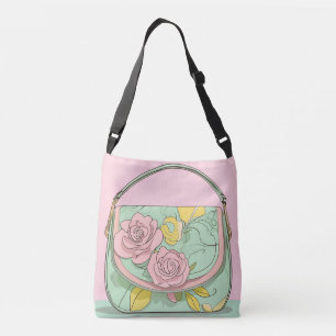 Rosy Sunshine AI art Tragetaschen Mit Langen Trägern