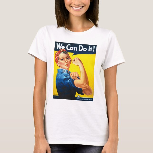 Rosy the Riveter T Shirt - Wir können es tun (Vorderseite)
