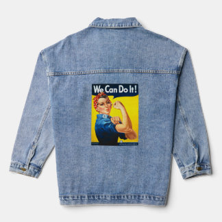 Rosy the Riveter T Shirt - Wir können es tun Jeansjacke