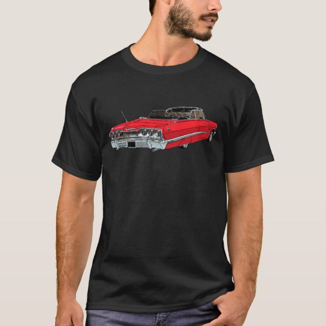 Rot 1963 Impala T-Shirt (Vorderseite)
