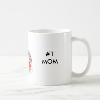 Rot, #1MOM, MAMA #1 Kaffeetasse