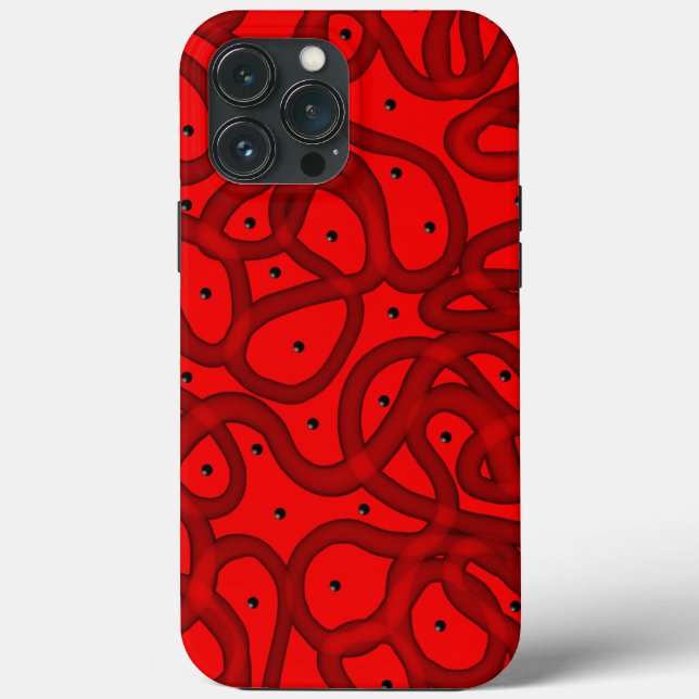 Rot abstrahiert Case-Mate iPhone hülle (Rückseite)