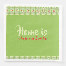 Rot AkzentGemustert Serviette