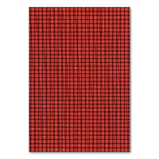 Rot als Adjektiv, benutzerdefinierte Lesekarten Tischnummer (Vorderseite)