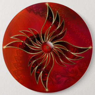 Rot als Flammenschaltfläche Button