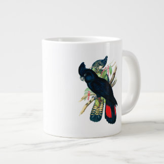 Rot angebunden, schwarze (Banksian) Cockatoos. Jumbo-Tasse