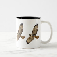 Rot angebundene Falke-Vogel-Tierfliegen-Tasse