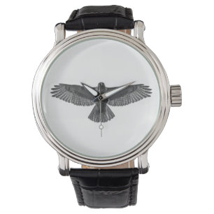 Rot-angebundener Falke Armbanduhr