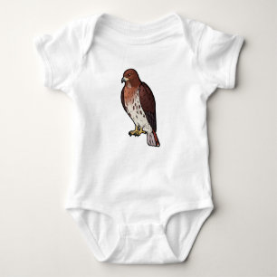 Rot-Angebundener Falke Baby Strampler