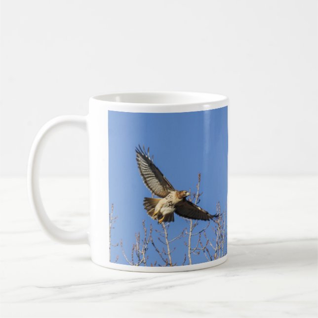 Rot-angebundener Falke Tasse (Links)
