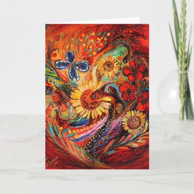 Rot auf Rot Karte (Vorderseite)