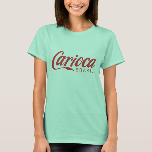 Rot auf rotem Carioca Mädchen-T-Shirt T-Shirt (Vorderseite)
