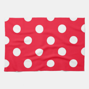 Rot auf Schnee Geschirrtuch