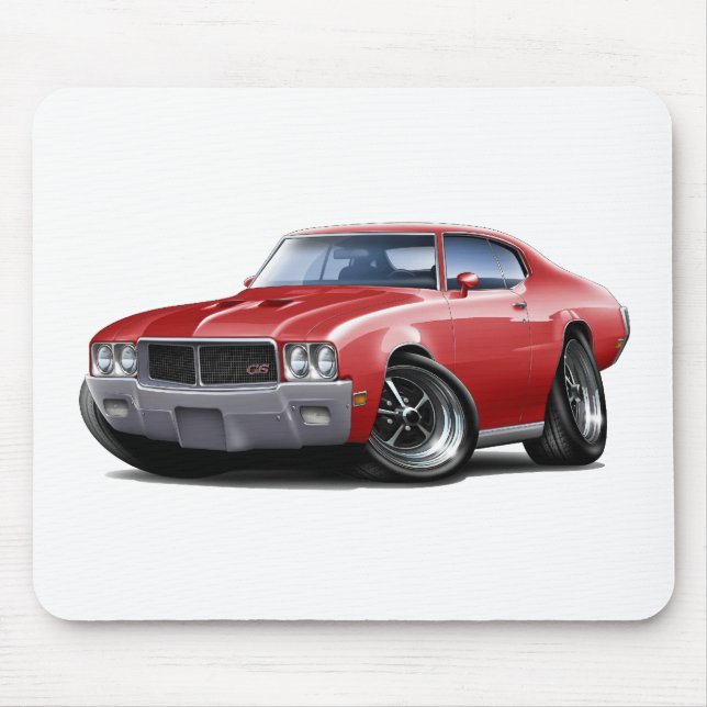 Rot-Auto 1970-72 Buicks GS Mousepad (Vorne)