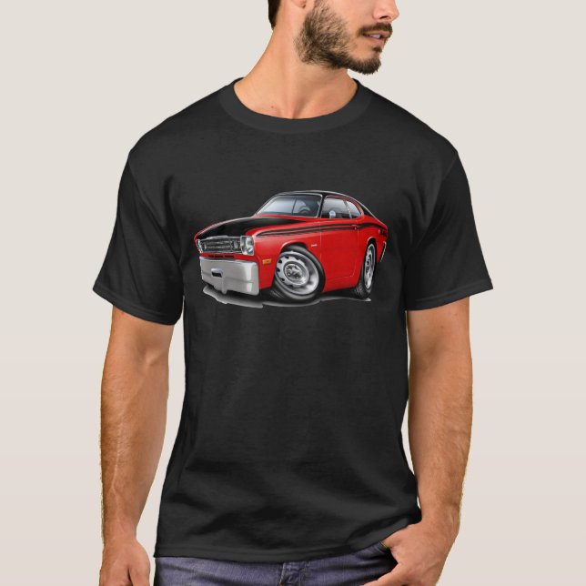 Rot-Auto 1970-74 des Staubtuch-340 T-Shirt (Vorderseite)