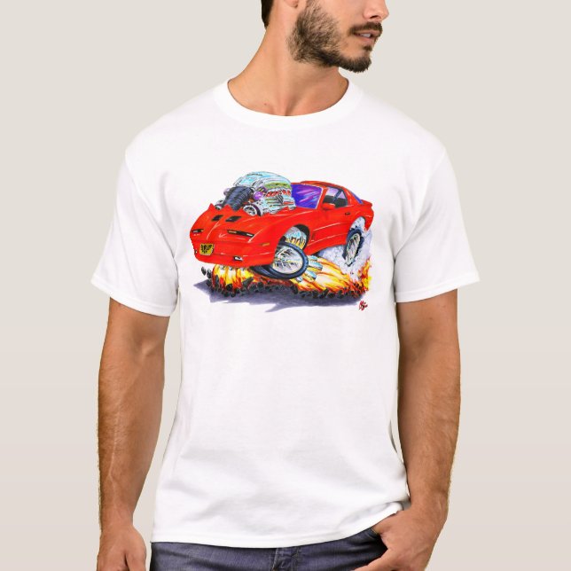 Rot-Auto 1982-92 Transportes morgens T-Shirt (Vorderseite)