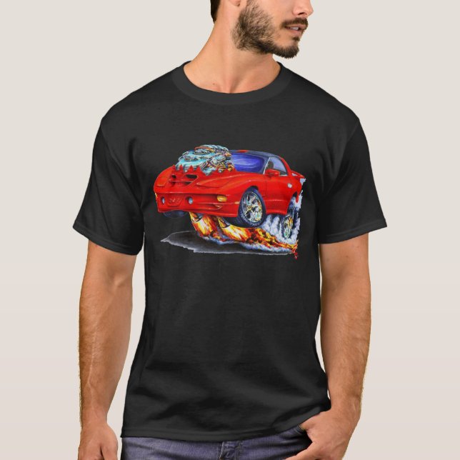 Rot-Auto 1998-02 Firebird Transportes morgens T-Shirt (Vorderseite)