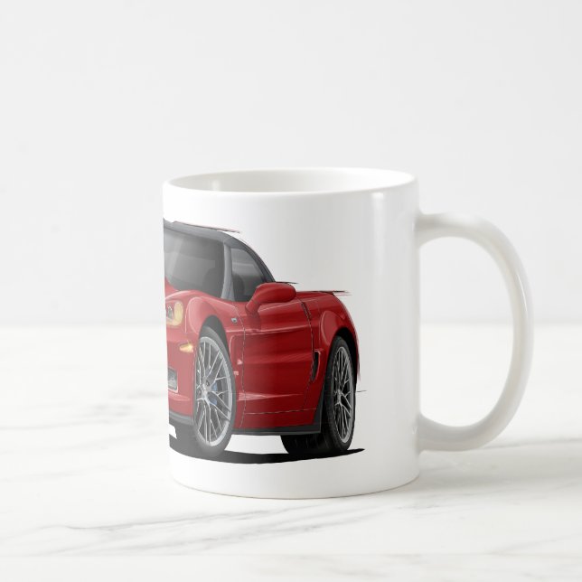 Rot-Auto Korvette ZR1 Tasse (Rechts)
