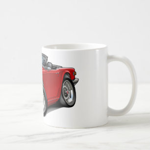 Rot-Auto Triumphs TR6 Tasse