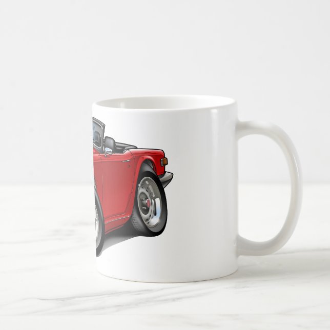 Rot-Auto Triumphs TR6 Tasse (Rechts)