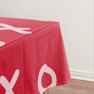 Rot & Baby Rosa X O XO XO's Trendige Süße Tischdecke