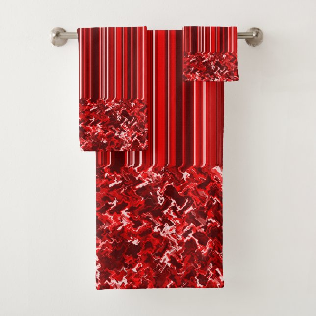 Rot Badhandtuch Set (Insitu)