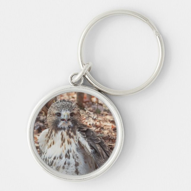 Rot band den verdoppelten Falken an Schlüsselanhänger (Vorne)