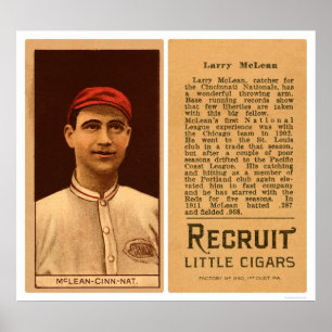 Rot-Baseball 1912 Larry McLean Poster