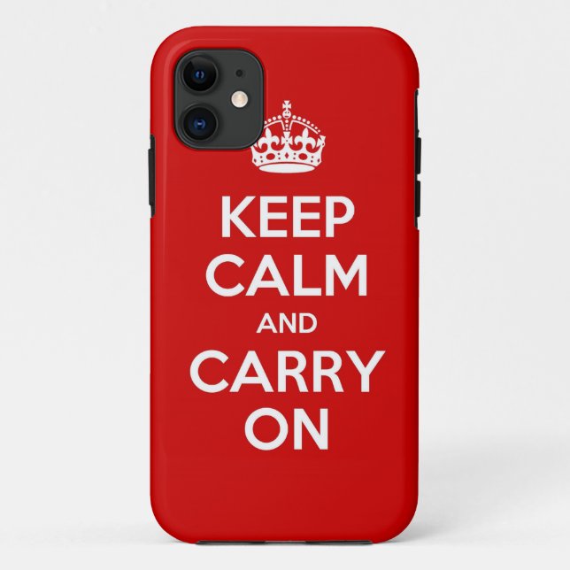 Rot behalten ruhig und machen iPhone 5 Fall weiter Case-Mate iPhone Hülle (Rückseite)
