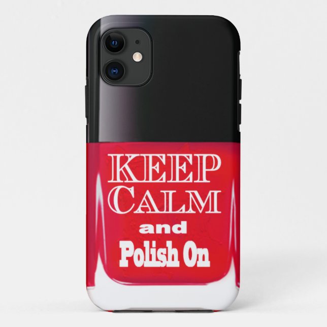 Rot behalten ruhigen Nagellack-Flasche iPhone 5 Case-Mate iPhone Hülle (Rückseite)