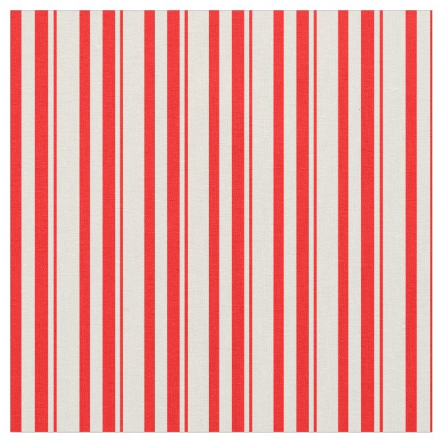 Rot-Beige-Muster Stoff (Nahaufnahme)